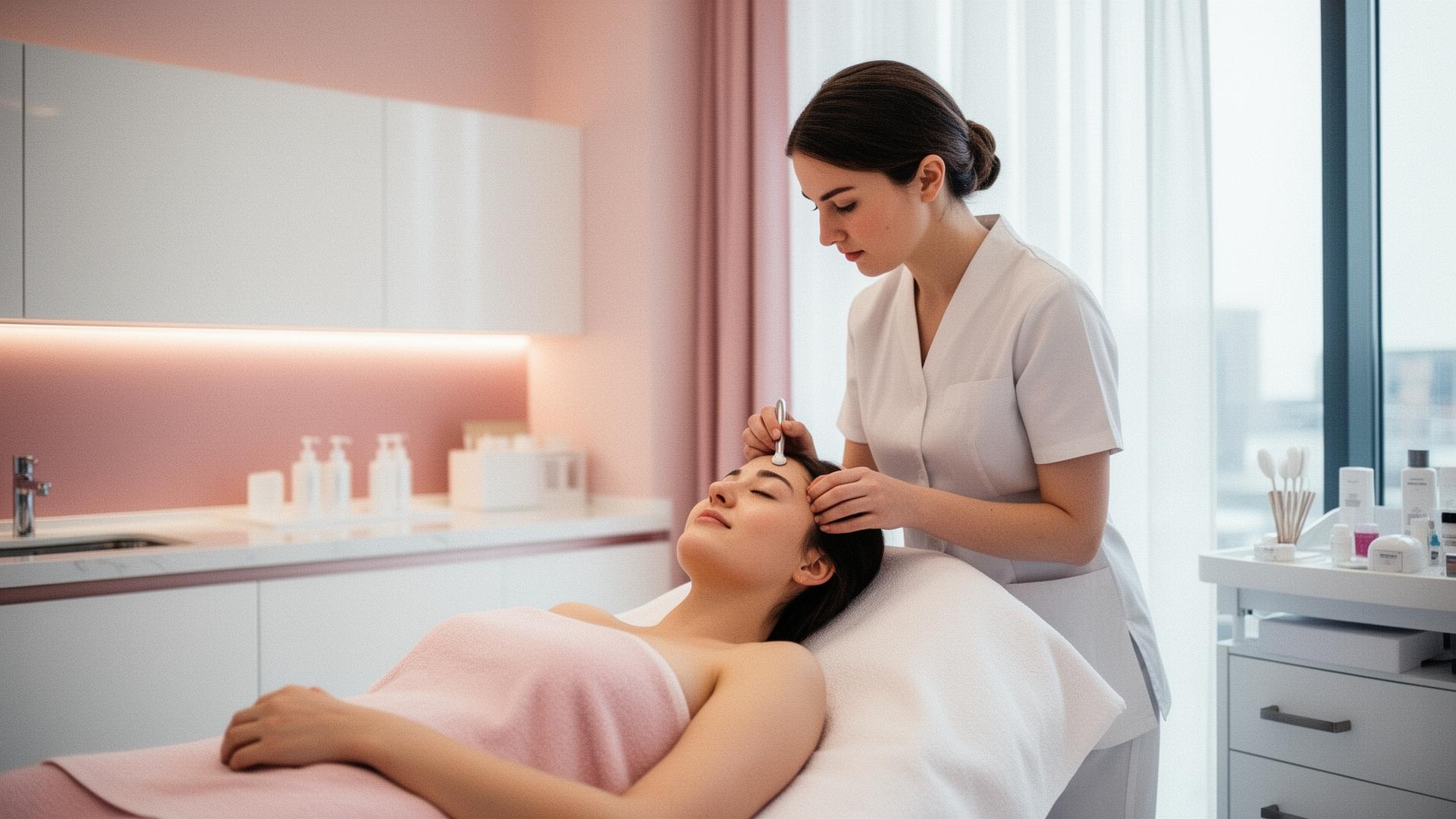 Kozmetikus kezelést végez