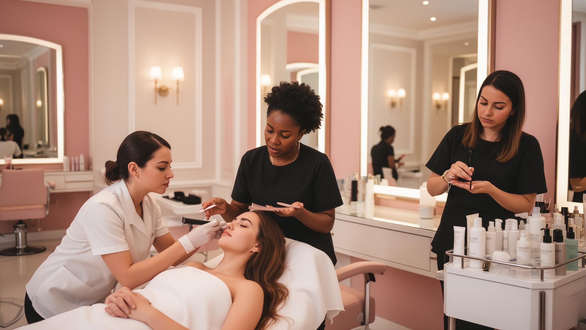 Szépségszalon csapat együttműködés