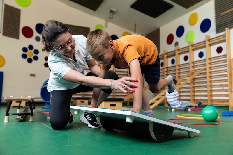 TSMT® therapist working with a child