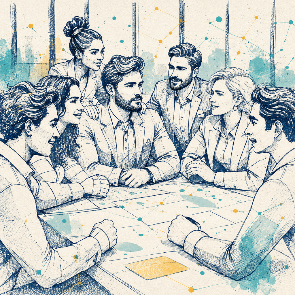 Coaching illusztráció Z generációnak