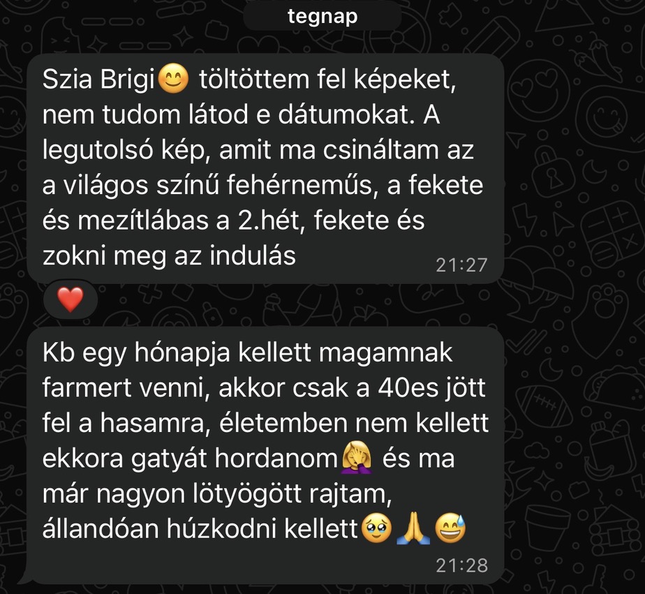 TNS résztvevő eredménye